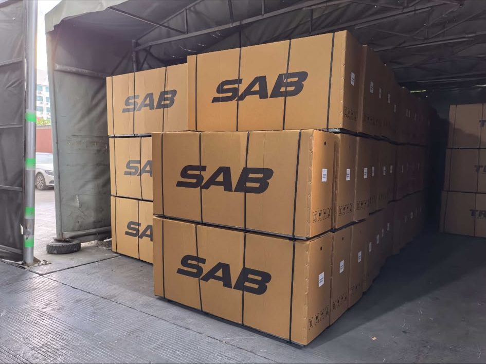 Depozit SAB Mobility — scutere ambalate